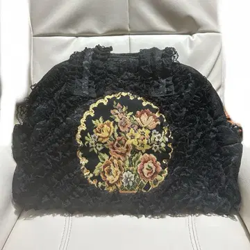 SunCharell 전체 레이스 보스턴 백 빈티지 백