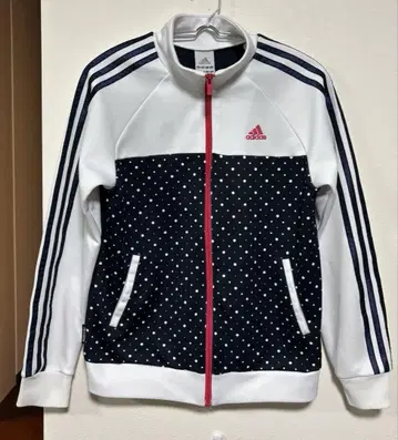 adidas 도트 무늬 집업 자켓