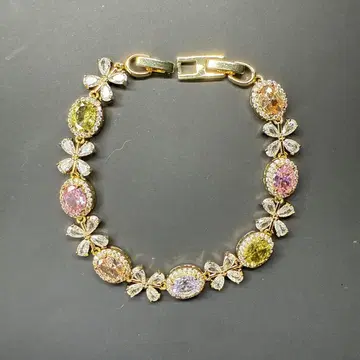 보석 팔찌 레인보우 다이아몬드 미사용 새상품 새상품급! 619