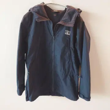 Helly Hansen 후드 부착 마운틴 파카 네이비