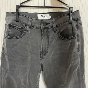 AZUL by moussy 블랙 데님 스트레치 팬츠