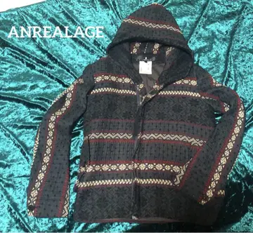 레어! ANREALAGE 니트 디자인 후드티