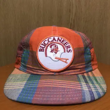 BUCCANEERS 체크 무늬 야구 모자 90s 80s USA 제조