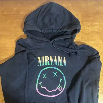 NIRVANA 블랙 후드티 L 사이즈