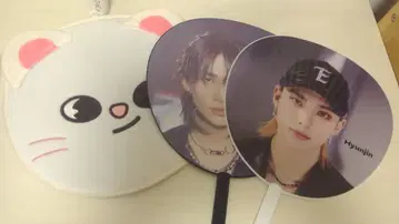 스키즈 현진 부채 커버 부채 세트