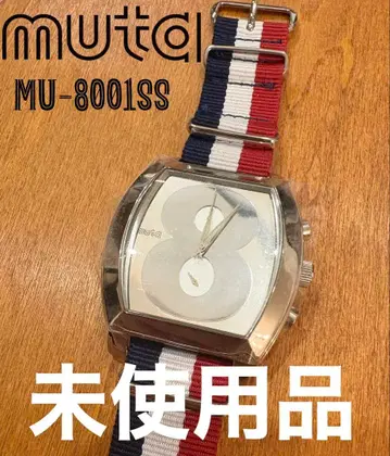 미사용품! muta 무타 8 토노형 스몰 세컨드 손목시계