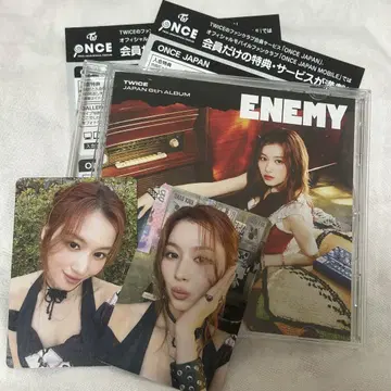 twice 사나 ENEMY 미사용 시리얼 트레이딩 카드 포함