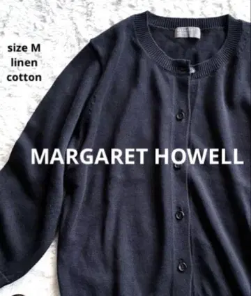 MARGARET HOWELL 린넨 혼합 가디건 다크 그레이 size M