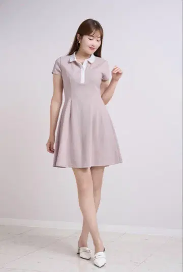 Herlipto Short Sleeve Polo Mini Dress