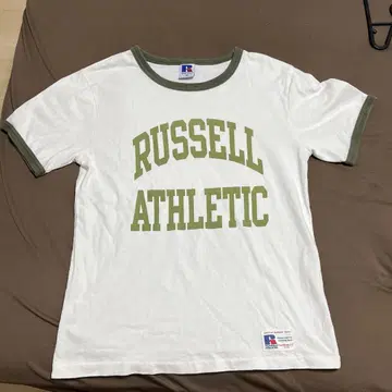RUSSELL ATHLETIC T셔츠 화이트/올리브