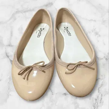 Repetto 핑크 베이지 플랫슈즈 레인슈즈 37 사이즈