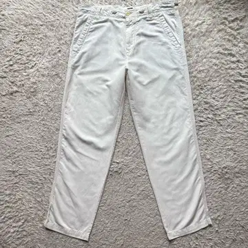 린넨 혼합 HUGO BOSS 이지 팬츠 드로 코드 화이트 COMFORT