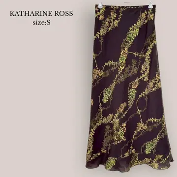캐서린 로스 KATHARINE ROSS 롱 플레어 스커트 맥시 꽃무늬