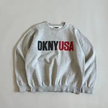 90s USA DKNY 다나 캐런 뉴욕 앞V 맨투맨 트레이닝복