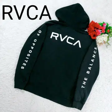 [ 4점 프린트 ] RVCA 루카 후드티 집업 흑먹색