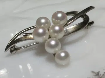 MIKIMOTO 진주 브로치