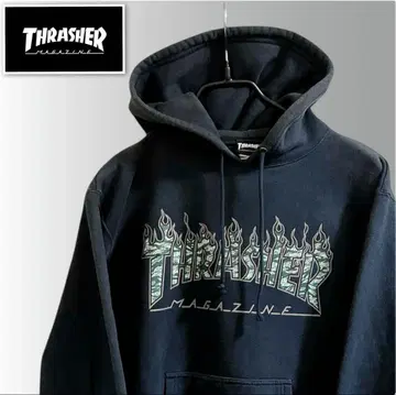 THRASHAR 트레셔 프레임 파이어 카모플라주 후드티
