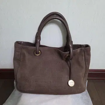 FURLA 엠보 가죽 토트백