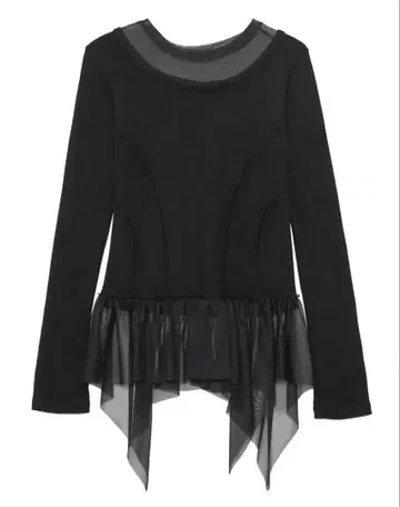 FLAREUP Layered Lace Frill Long Sleeve