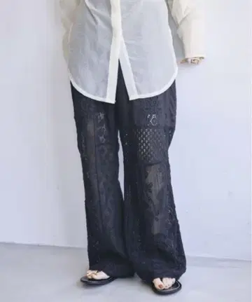 TODAYFUL 패치워크 레이스 팬츠
