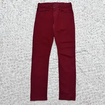 EMPORIO ARMANI 빨간색 슬림핏 데님 팬츠