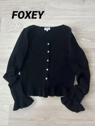 FOXEY 캐시미어 100% 가디건 38
