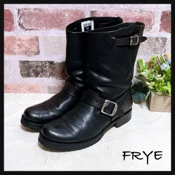 [ FRYE 플라이 ] 엔지니어 부츠 블랙 가죽 7B 새상품급 멕시코제