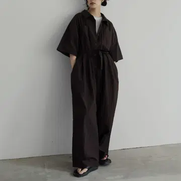 [hellam] 하프 슬리브 점프 수트