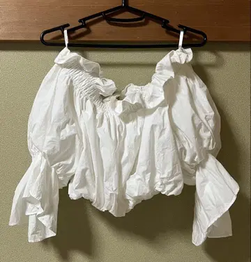 SNIDEL 화이트 셔츠 오프숄더 One Size