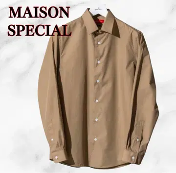 MAISON SPECIAL 상품급 블라우스 셔츠 긴팔 베이지