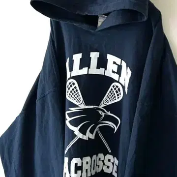 길단 ALLEN LACROSSE 후드티 4XL 네이비 구제 의류
