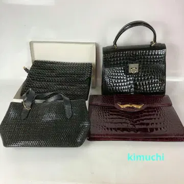 악어 엠보싱 핸드백 클러치백 4세트 여성용 브랜드