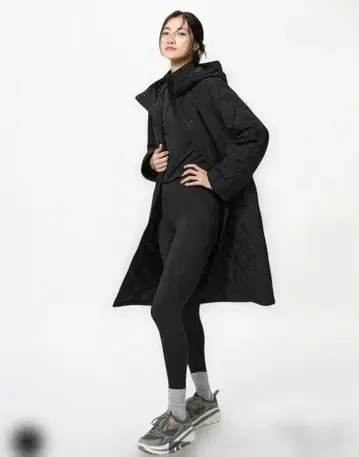 2025 AW 퍼프 테크 롱 코트 릴랙스 핏