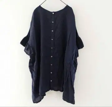 린넨 프릴 넥 튜닉 네스트로브 nest Robe