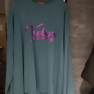Keboz 그린 긴팔 T셔츠