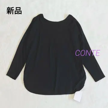 새상품 CONTE 하이 트위스트 코튼 티셔츠 헨미 에미리