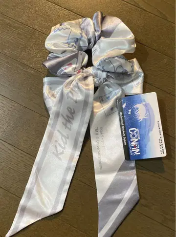 택 포함 새상품 USJ 명탐정 코난 리본 스크런치 괴도 키드 머리끈
