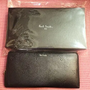 폴 스미스 장지갑 블랙 스미시하트 소가죽 Paul Smith