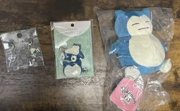포켓몬 카비곤 굿즈 세트 봉제 인형 메탈 키링 헤어핀