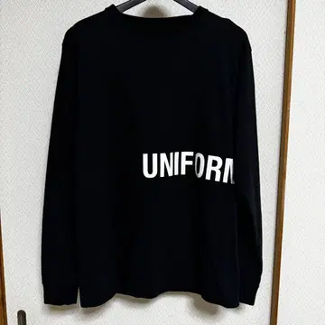 UNIFORM EXPERIMENT 긴팔 티셔츠 블랙 사이즈 1