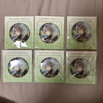 원신 알하이탐 캔뱃지 6개 세트