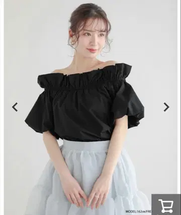 핏모어 fitmore 오프숄더 블랙 상의