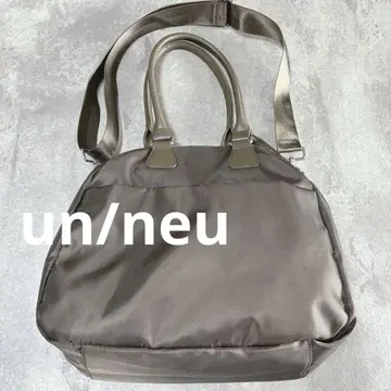 un/neu 브라운 나일론 숄더백
