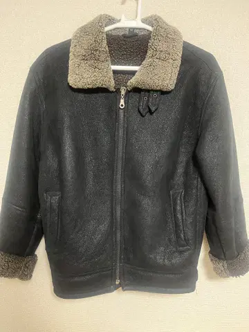 [ 극레어 ] B-3 플라이트 자켓 천연 가죽 리얼 무스탕