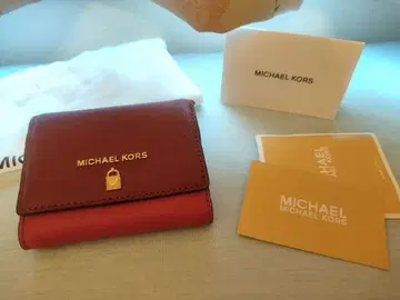 MICHAEL KORS 3단 폴더형 지갑 레드