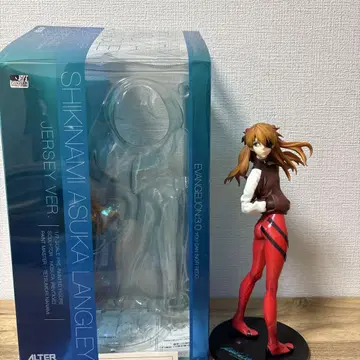 시키나미 아스카 랑그레이 저지 버전 피규어 알터 파랑 상자