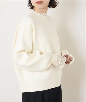 [ omekashi ] 맨투맨 라이크 컬러 니트