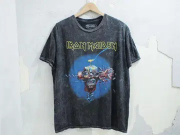 IRON MAIDEN GLOBAL 2022 케미컬 워시 T셔츠