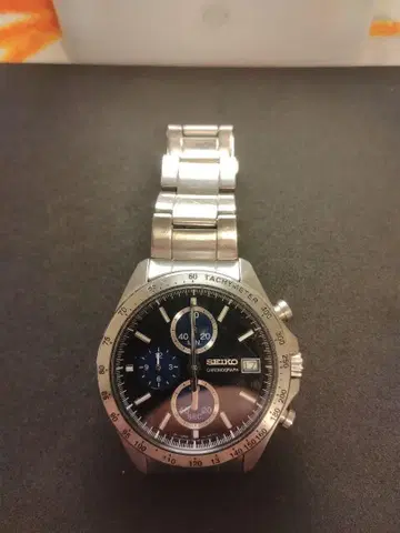 정크제품 배터리 방전 SEIKO 크로노그래프 손목시계