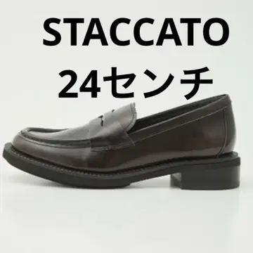 [ 새상품급 ] 스태카트 앰버 브리티시 로퍼 브라운 24cm
